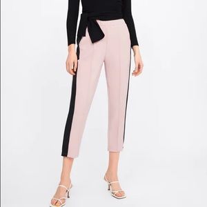 Zara pants with side stripe